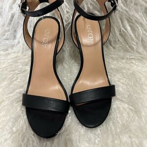 Abound Black Strappy Heels